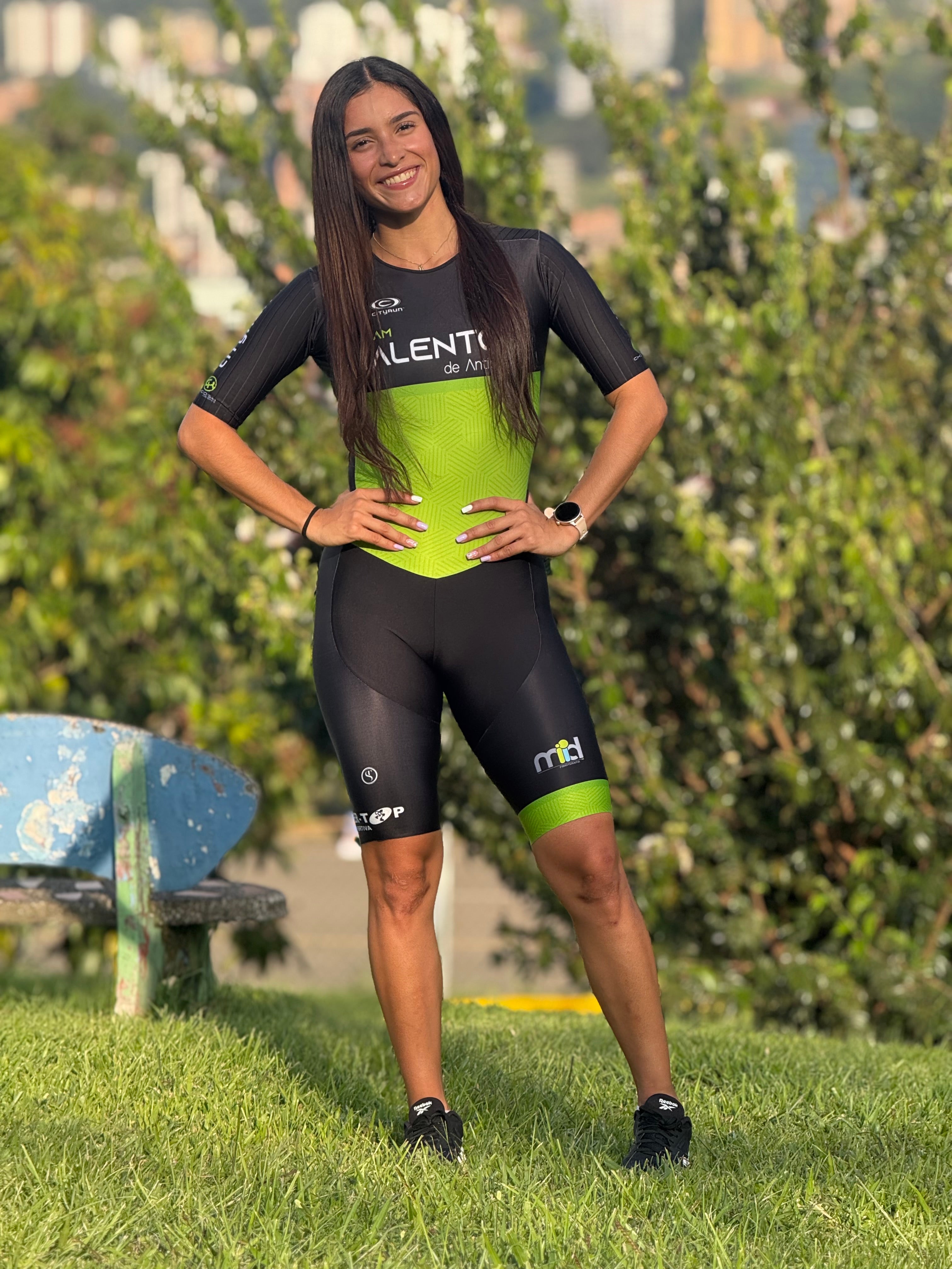 Licra verde clásica Club Talentos de Antioquia