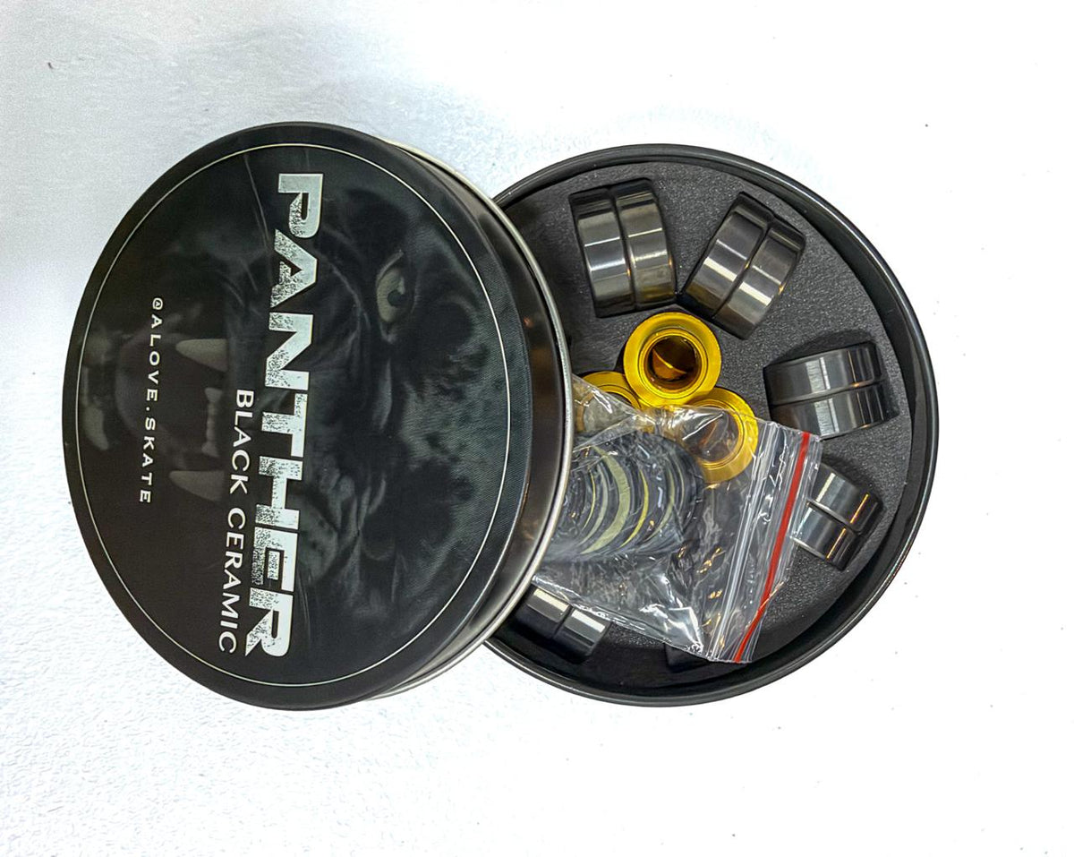 Rodamientos Cerámicos Alove Black Panther Ceramic – Patinaje de Velocidad