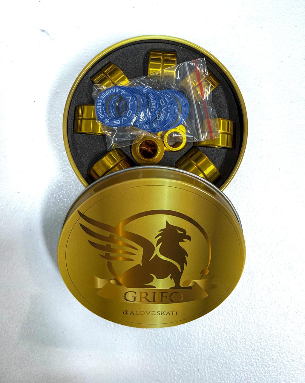 Rodamientos Cerámicos Alove Grifo Gold Titanium – 6 y 7 Balines